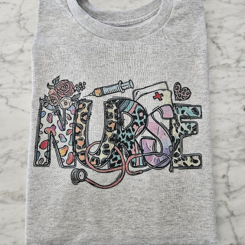 Nurse shirt healthcare cute popular cheetah print